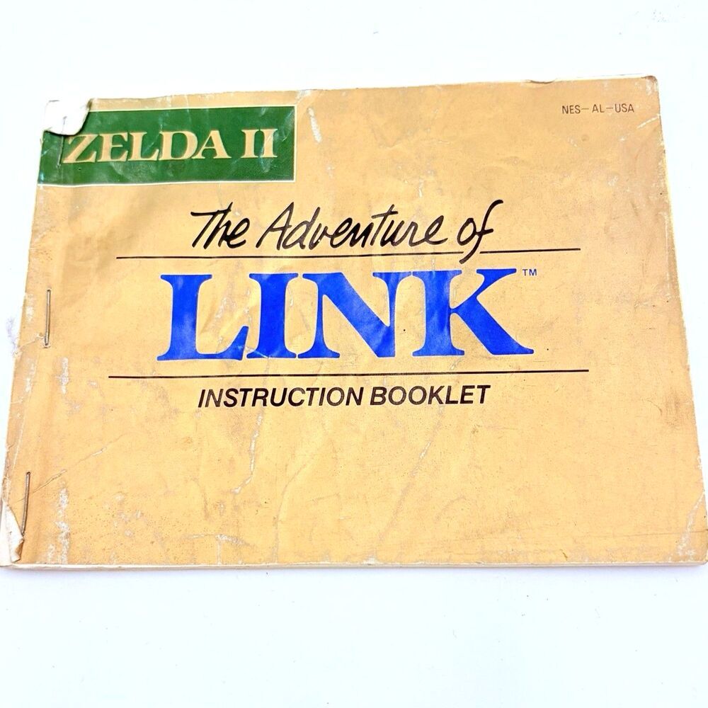 Zelda II: The Adventure Of Link for NES Instruction Booklet Manual Only